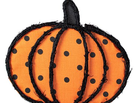 16  Grapevine Hanger: Orange Polka Dot Pumpkin For Cheap