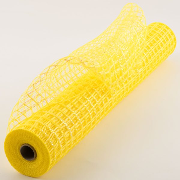 21  Wide Weave Metallic Mesh: Daffodil Check For Discount