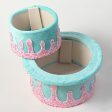 9  Two Tier Cake Decoration: Pink & Blue Cheap