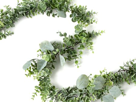 6  Silver Dollar Eucalyptus Mix Garland For Discount