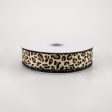 7 8  Petite Cheetah Print Satin Ribbon (10 Yards) For Discount