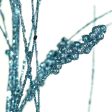 33  Glitter Millet Grass Spray: Blue on Sale