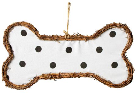 15  Grapevine Hanger: Polka Dot Dog Bone Hot on Sale