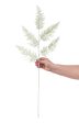 31  Glittered Fern Leaf Spray: White For Discount