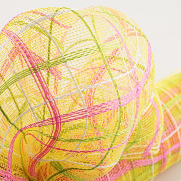 21  Crystal Plaid Mesh: Yellow, Pink, Lime, White Online Hot Sale