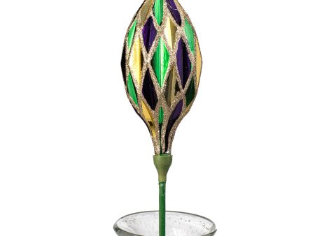 6.25  Diamond Finial On Pick: Mardi Gras Cheap