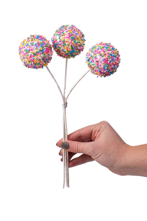 10  Wrapped Sprinkle Cake Pop Pick (3) Online Hot Sale