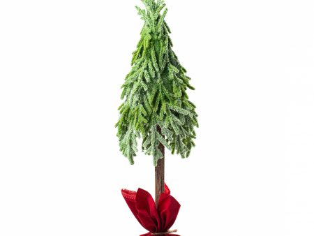 24  Woodland Fir Tree With Velvet Wrap on Sale