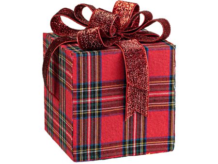 6  Gift Box Decoration: Holiday Tartan Plaid Online Hot Sale