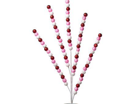 32  Glitter Ball Spike Spray: Red, Pink, White Cheap