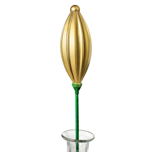 7.75  Ribbed Finial On Pick: Gold For Sale