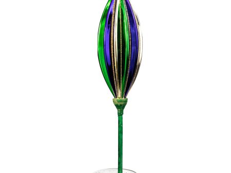 7.75  Ribbed Finial On Pick: Mardi Gras Hot on Sale