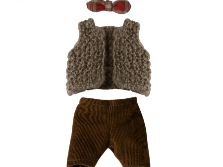 Vest, Pants and Bow Tie for Grandpa Mouse For Sale